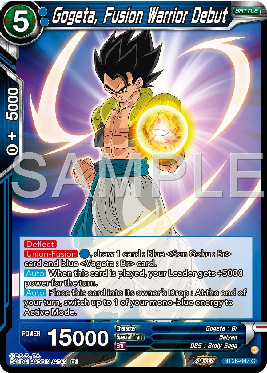 Image for Gogeta, Fusion Warrior Debut (Ultimate Advent) (BT26-047) - Dragon Ball Super: Masters