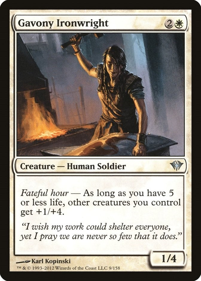Image for Gavony Ironwright (Dark Ascension) (9) - Magic: The Gathering