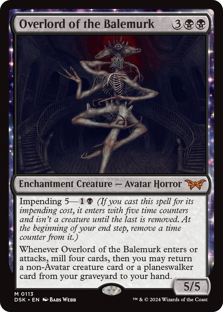 Image for Overlord of the Balemurk (Duskmourn: House of Horror) (113) - Magic: The Gathering