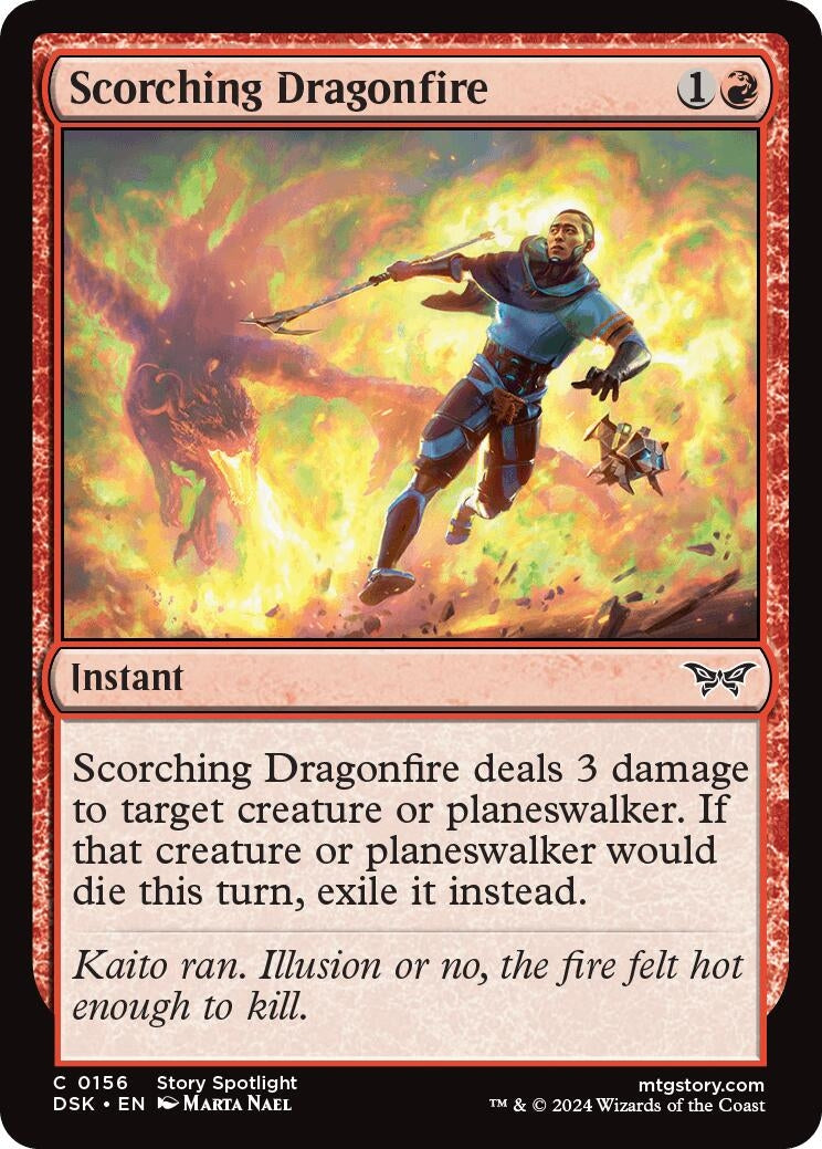 Image for Scorching Dragonfire (Duskmourn: House of Horror) (156) - Magic: The Gathering