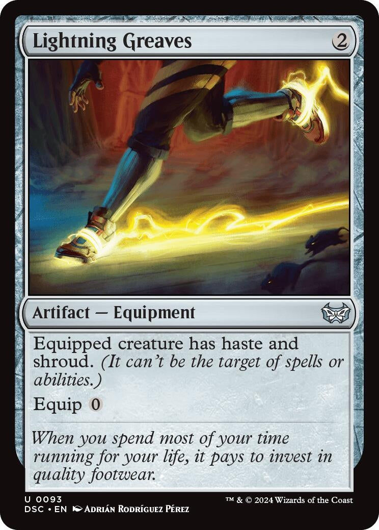Image for Lightning Greaves (Commander: Duskmourn: House of Horror) (93) - Magic: The Gathering
