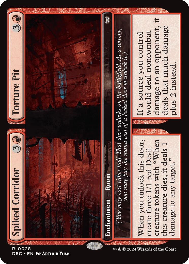 Image for Spiked Corridor // Torture Pit (Commander: Duskmourn: House of Horror) (28) - Magic: The Gathering