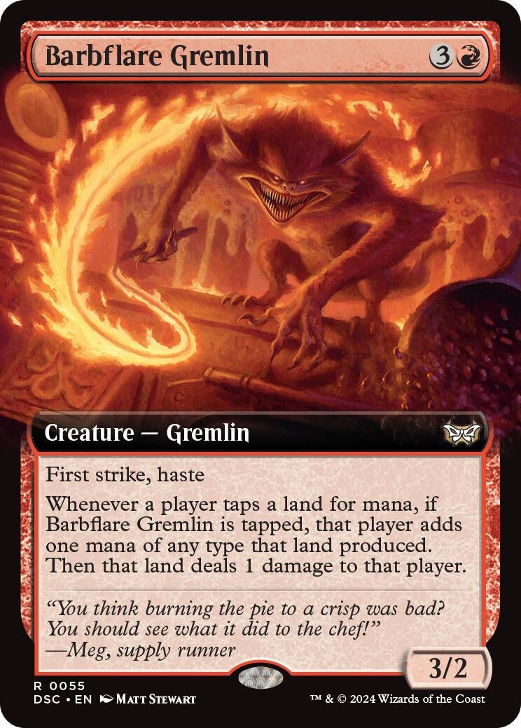 Image for Barbflare Gremlin (Extended Art) (Commander: Duskmourn: House of Horror) (55) - Magic: The Gathering