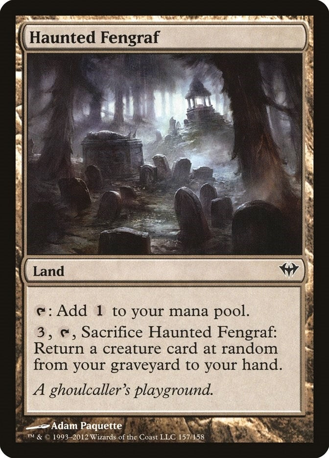 Image for Haunted Fengraf (Dark Ascension) (157) - Magic: The Gathering