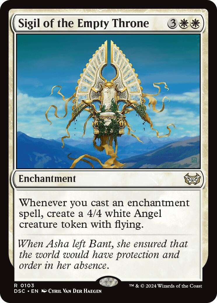 Image for Sigil of the Empty Throne (Commander: Duskmourn: House of Horror) (103) - Magic: The Gathering