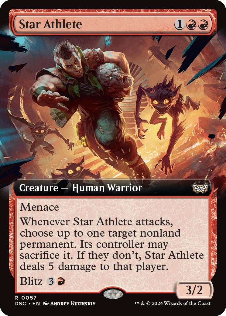 Image for Star Athlete (Extended Art) (Commander: Duskmourn: House of Horror) (57) - Magic: The Gathering