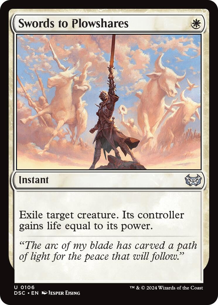 Image for Swords to Plowshares (Commander: Duskmourn: House of Horror) (106) - Magic: The Gathering