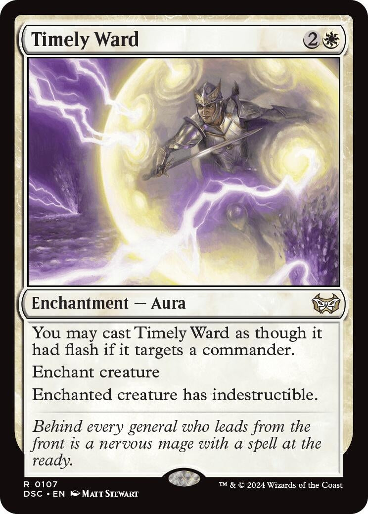 Image for Timely Ward (Commander: Duskmourn: House of Horror) (107) - Magic: The Gathering