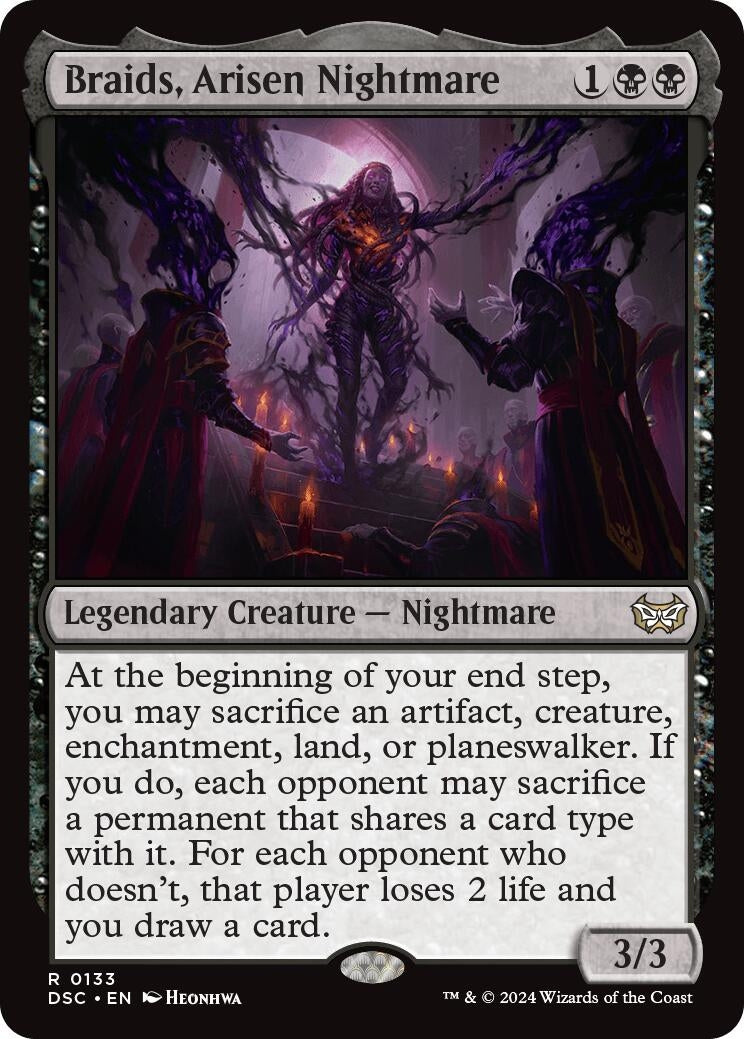 Image for Braids, Arisen Nightmare (Commander: Duskmourn: House of Horror) (133) - Magic: The Gathering