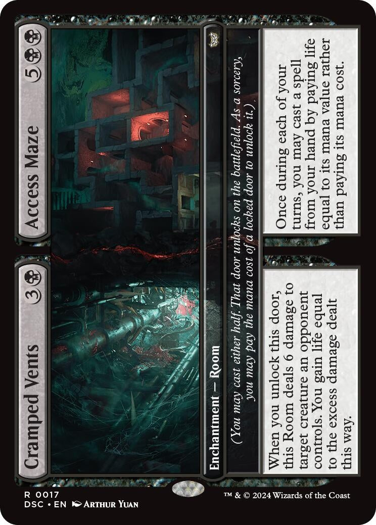 Image for Cramped Vents // Access Maze (Commander: Duskmourn: House of Horror) (17) - Magic: The Gathering