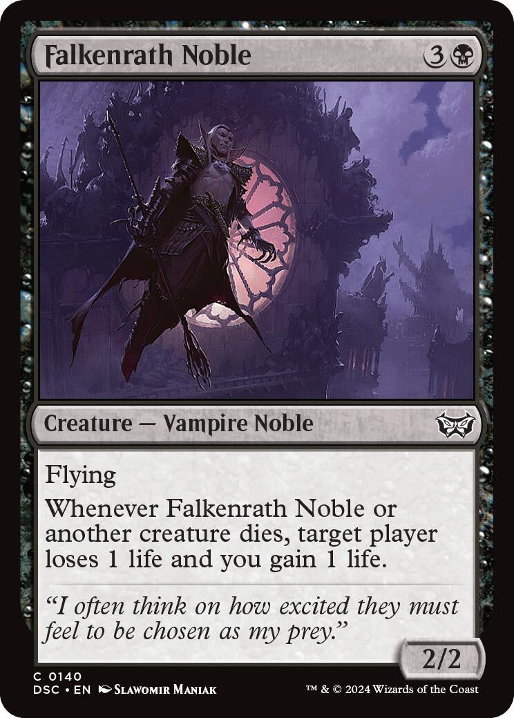 Image for Falkenrath Noble (Commander: Duskmourn: House of Horror) (140) - Magic: The Gathering