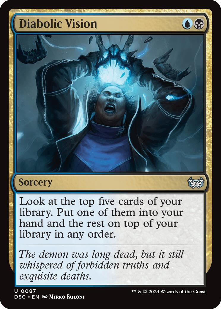 Image for Diabolic Vision (Commander: Duskmourn: House of Horror) (87) - Magic: The Gathering