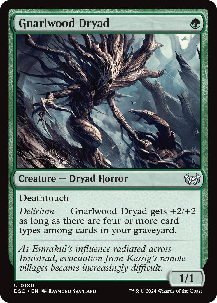 Image for Gnarlwood Dryad (Commander: Duskmourn: House of Horror) (180) - Magic: The Gathering
