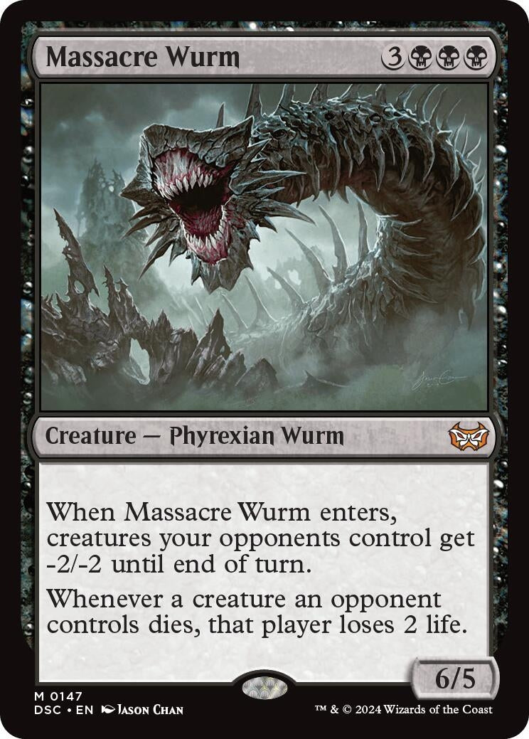 Image for Massacre Wurm (Commander: Duskmourn: House of Horror) (147) - Magic: The Gathering
