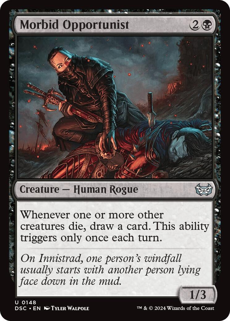 Image for Morbid Opportunist (Commander: Duskmourn: House of Horror) (148) - Magic: The Gathering
