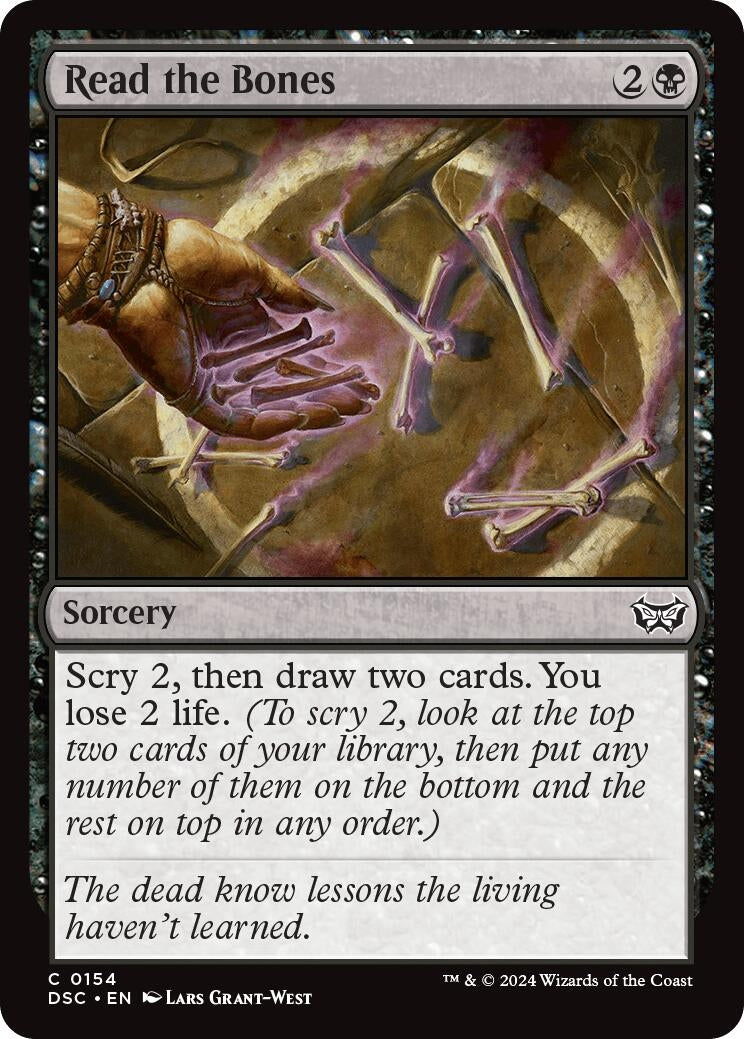 Image for Read the Bones (Commander: Duskmourn: House of Horror) (154) - Magic: The Gathering