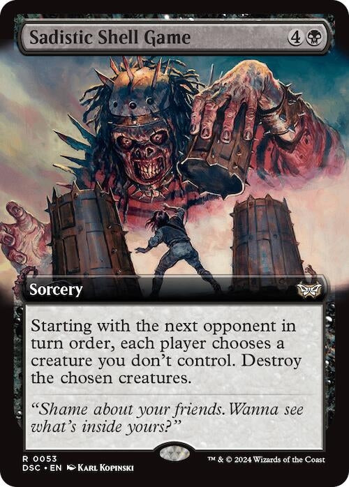 Image for Sadistic Shell Game (Extended Art) (Commander: Duskmourn: House of Horror) (53) - Magic: The Gathering