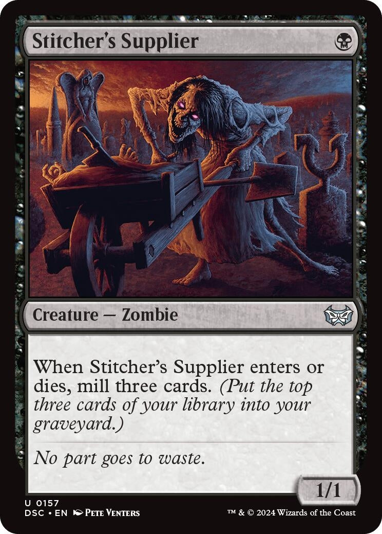 Image for Stitcher's Supplier (Commander: Duskmourn: House of Horror) (157) - Magic: The Gathering