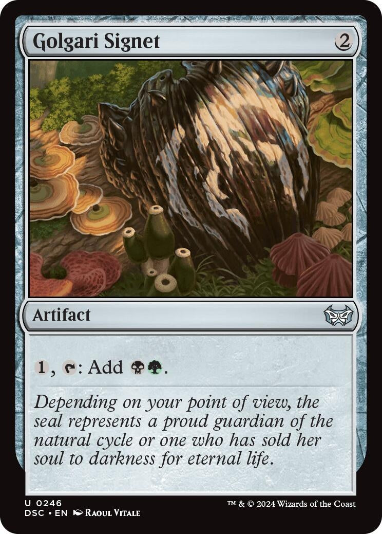 Image for Golgari Signet (Commander: Duskmourn: House of Horror) (246) - Magic: The Gathering