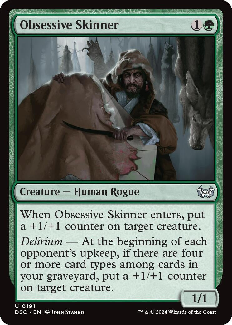 Image for Obsessive Skinner (Commander: Duskmourn: House of Horror) (191) - Magic: The Gathering