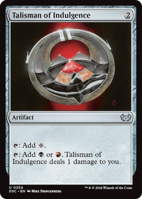 Image for Talisman of Indulgence (Commander: Duskmourn: House of Horror) (254) - Magic: The Gathering
