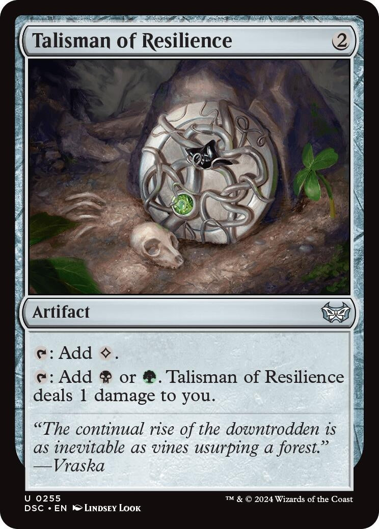 Image for Talisman of Resilience (Commander: Duskmourn: House of Horror) (255) - Magic: The Gathering