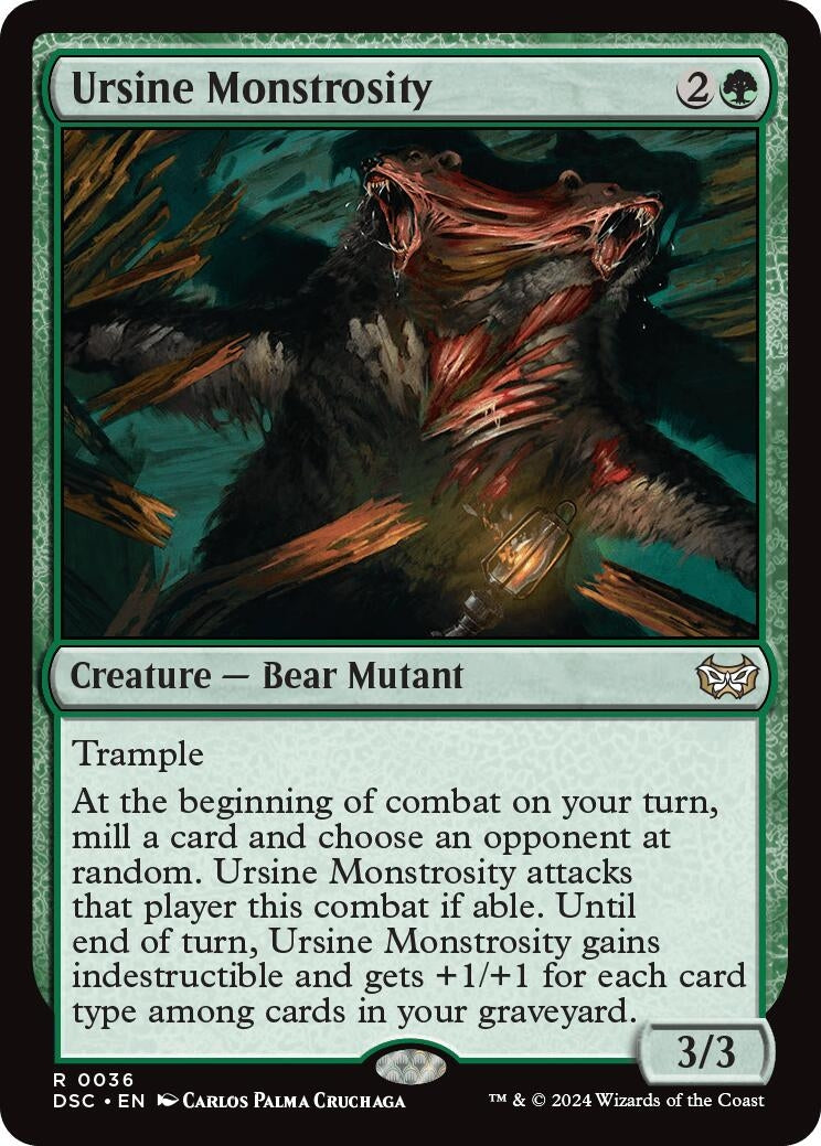 Image for Ursine Monstrosity (Commander: Duskmourn: House of Horror) (36) - Magic: The Gathering