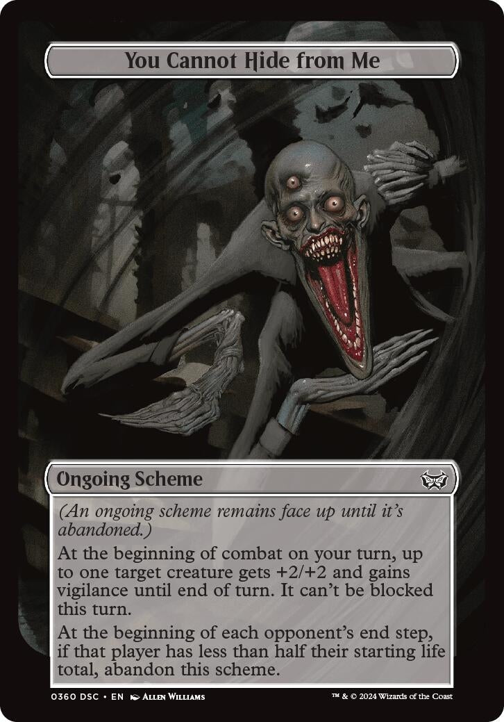 Image for You Cannot Hide from Me (Full Art) (Archenemy: Duskmourn) (360) - Magic: The Gathering