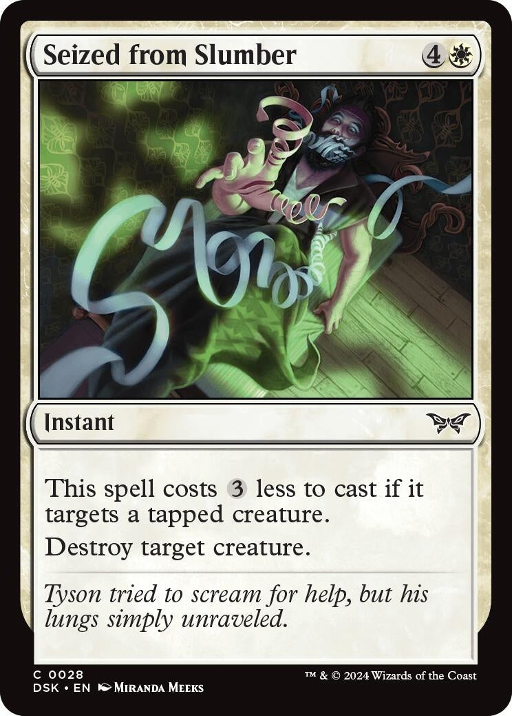 Image for Seized from Slumber (Duskmourn: House of Horror) (28) - Magic: The Gathering