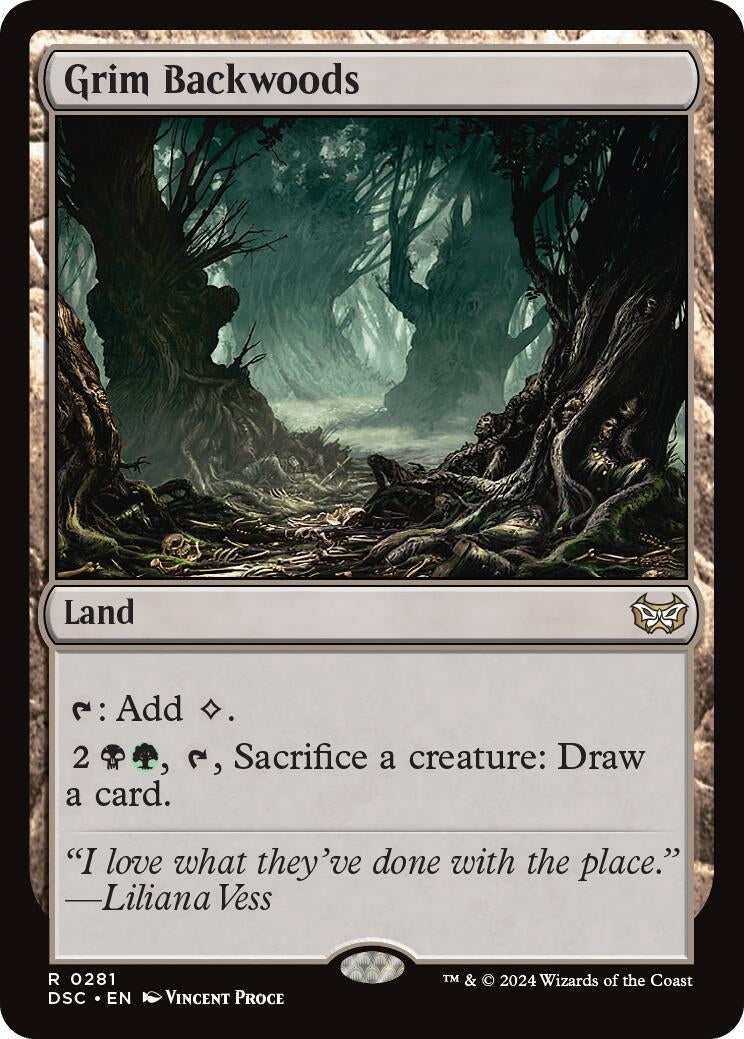 Image for Grim Backwoods (Commander: Duskmourn: House of Horror) (281) - Magic: The Gathering