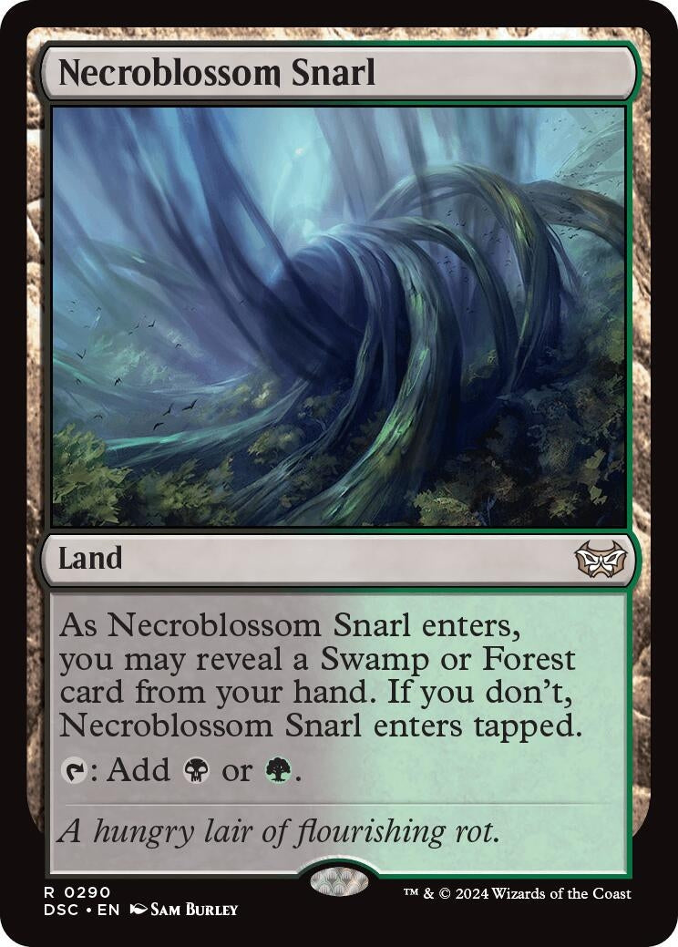 Image for Necroblossom Snarl (Commander: Duskmourn: House of Horror) (290) - Magic: The Gathering