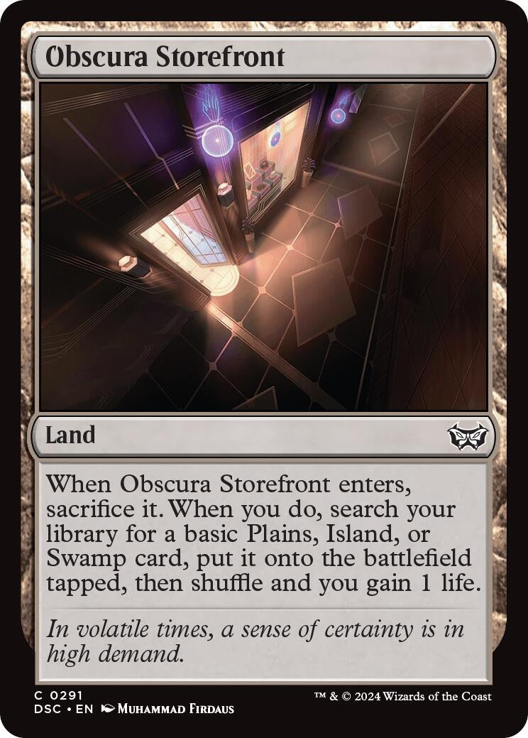 Image for Obscura Storefront (Commander: Duskmourn: House of Horror) (291) - Magic: The Gathering
