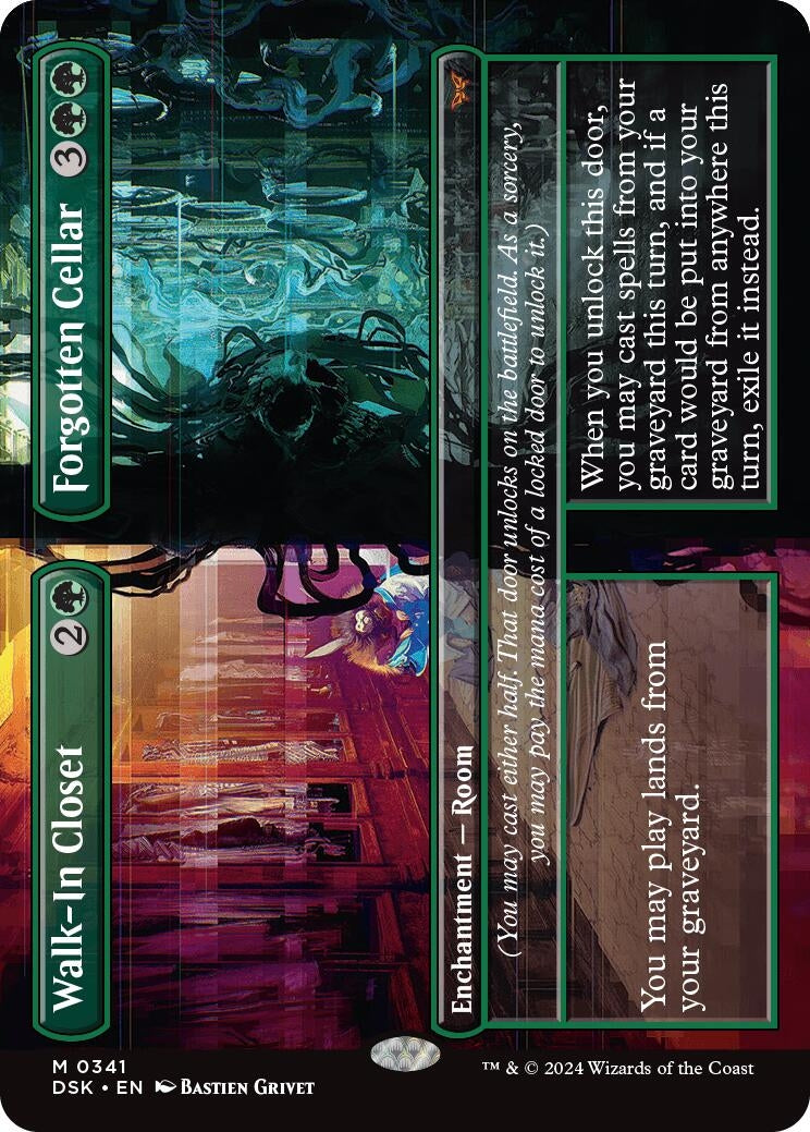 Image for Walk-In Closet // Forgotten Cellar (Borderless) (Duskmourn: House of Horror) (341) - Magic: The Gathering