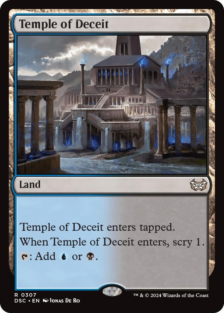 Image for Temple of Deceit (Commander: Duskmourn: House of Horror) (307) - Magic: The Gathering