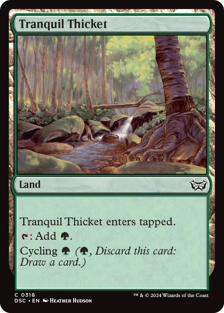 Image for Tranquil Thicket (Commander: Duskmourn: House of Horror) (318) - Magic: The Gathering