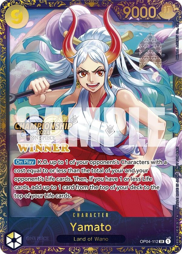 Image for Yamato (Championship 2024 Finals Winner) (One Piece Promotion Cards) (OP04-112) - One Piece Card Game