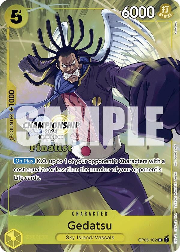 Image for Gedatsu (Championship 2024 Finalist Card Set) (One Piece Promotion Cards) (OP05-102) - One Piece Card Game
