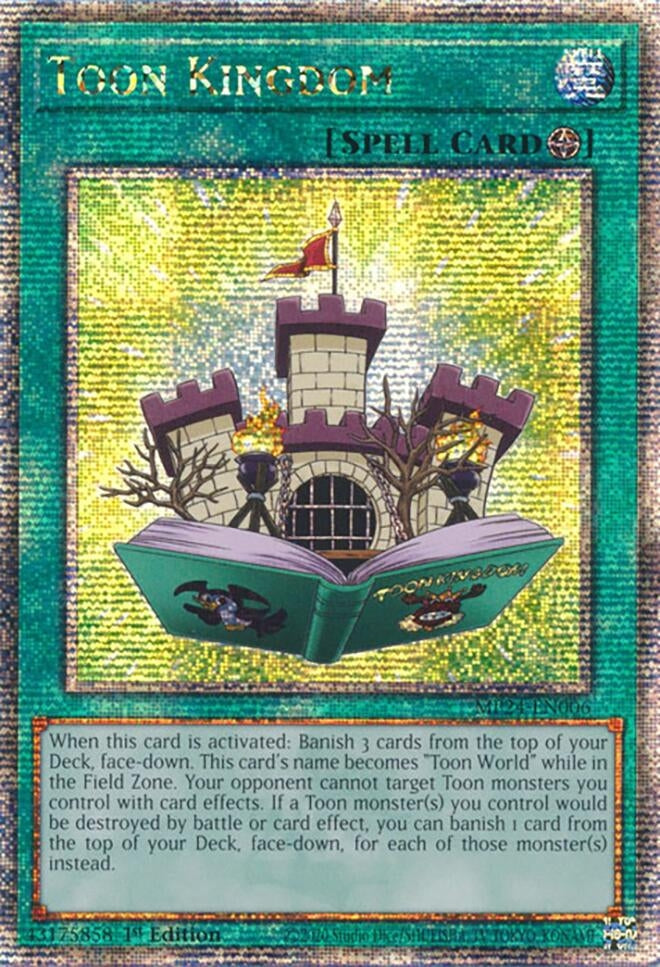 Image for Toon Kingdom (Quarter Century Secret Rare) (25th Anniversary Tin: Dueling Mirrors) (MP24-EN006) - YuGiOh
