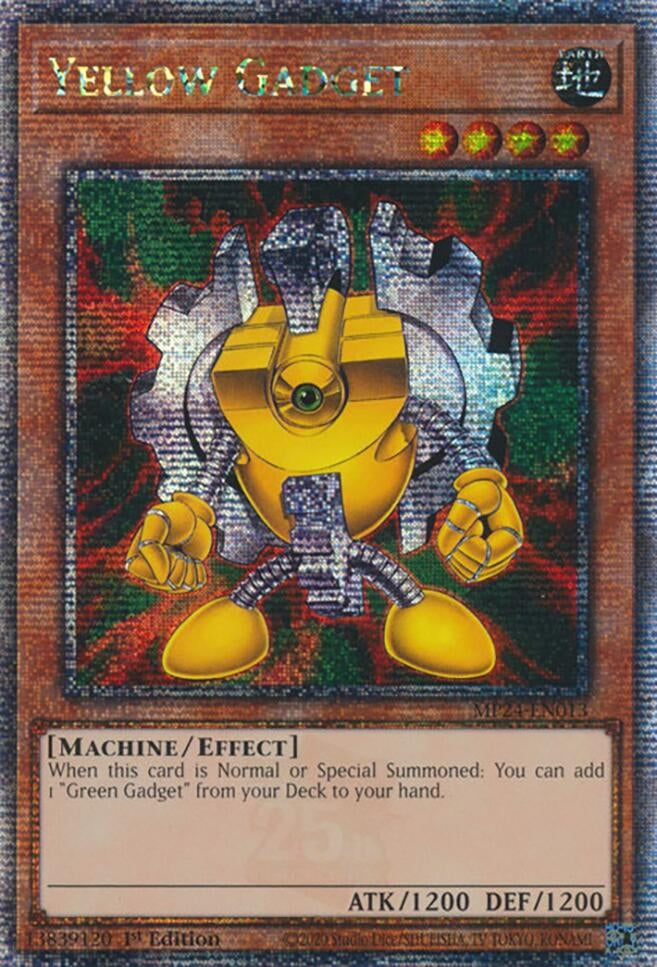 Image for Yellow Gadget (Quarter Century Secret Rare) (25th Anniversary Tin: Dueling Mirrors) (MP24-EN013) - YuGiOh