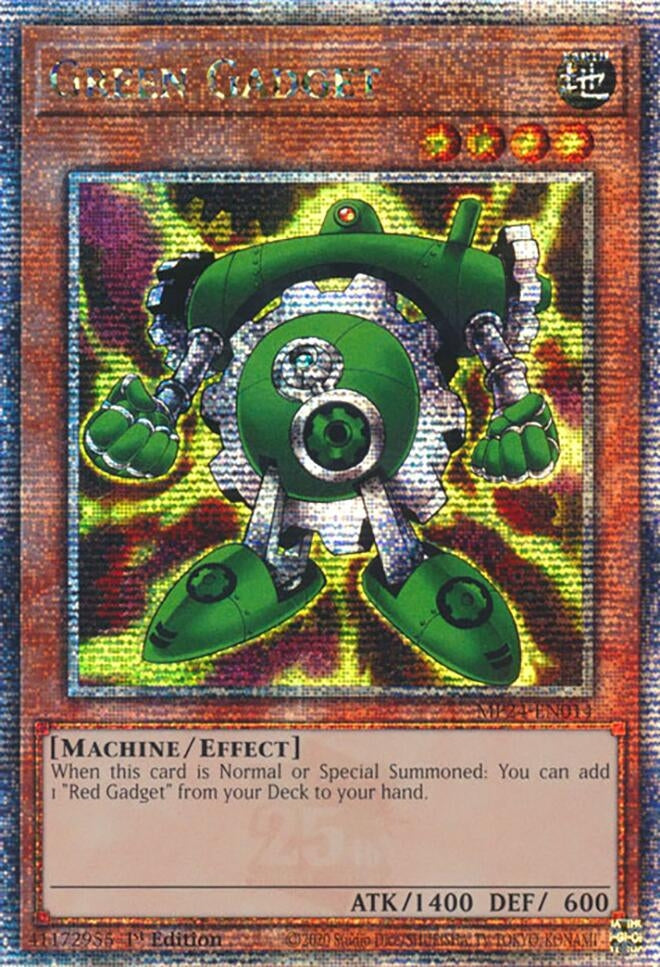 Image for Green Gadget (Quarter Century Secret Rare) (25th Anniversary Tin: Dueling Mirrors) (MP24-EN014) - YuGiOh