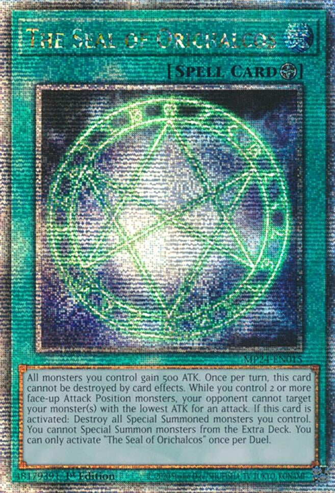 Image for The Seal of Orichalcos (Quarter Century Secret Rare) (25th Anniversary Tin: Dueling Mirrors) (MP24-EN015) - YuGiOh