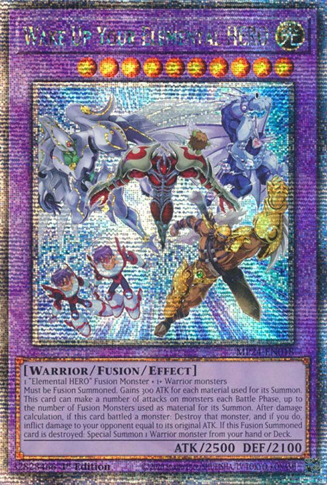 Image for Wake Up Your Elemental HERO (Quarter Century Secret Rare) (25th Anniversary Tin: Dueling Mirrors) (MP24-EN018) - YuGiOh