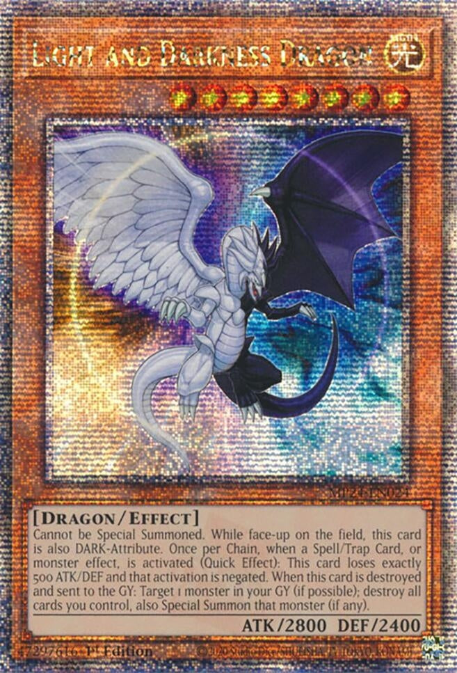 Image for Light and Darkness Dragon (Quarter Century Secret Rare) (25th Anniversary Tin: Dueling Mirrors) (MP24-EN024) - YuGiOh