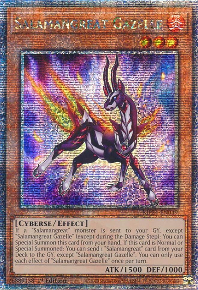Image for Salamangreat Gazelle (Quarter Century Secret Rare) (25th Anniversary Tin: Dueling Mirrors) (MP24-EN049) - YuGiOh