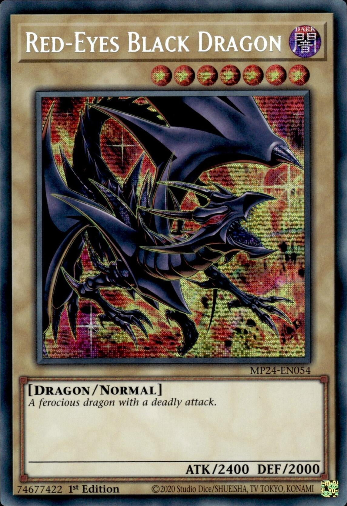 Image for Red-Eyes Black Dragon (Alternate Art) (25th Anniversary Tin: Dueling Mirrors) (MP24-EN054) - YuGiOh