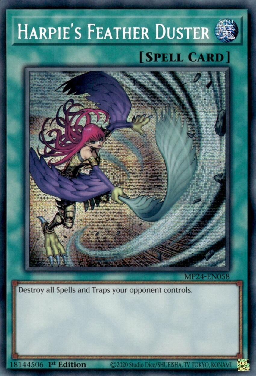 Image for Harpie's Feather Duster (Alternate Art) (25th Anniversary Tin: Dueling Mirrors) (MP24-EN058) - YuGiOh