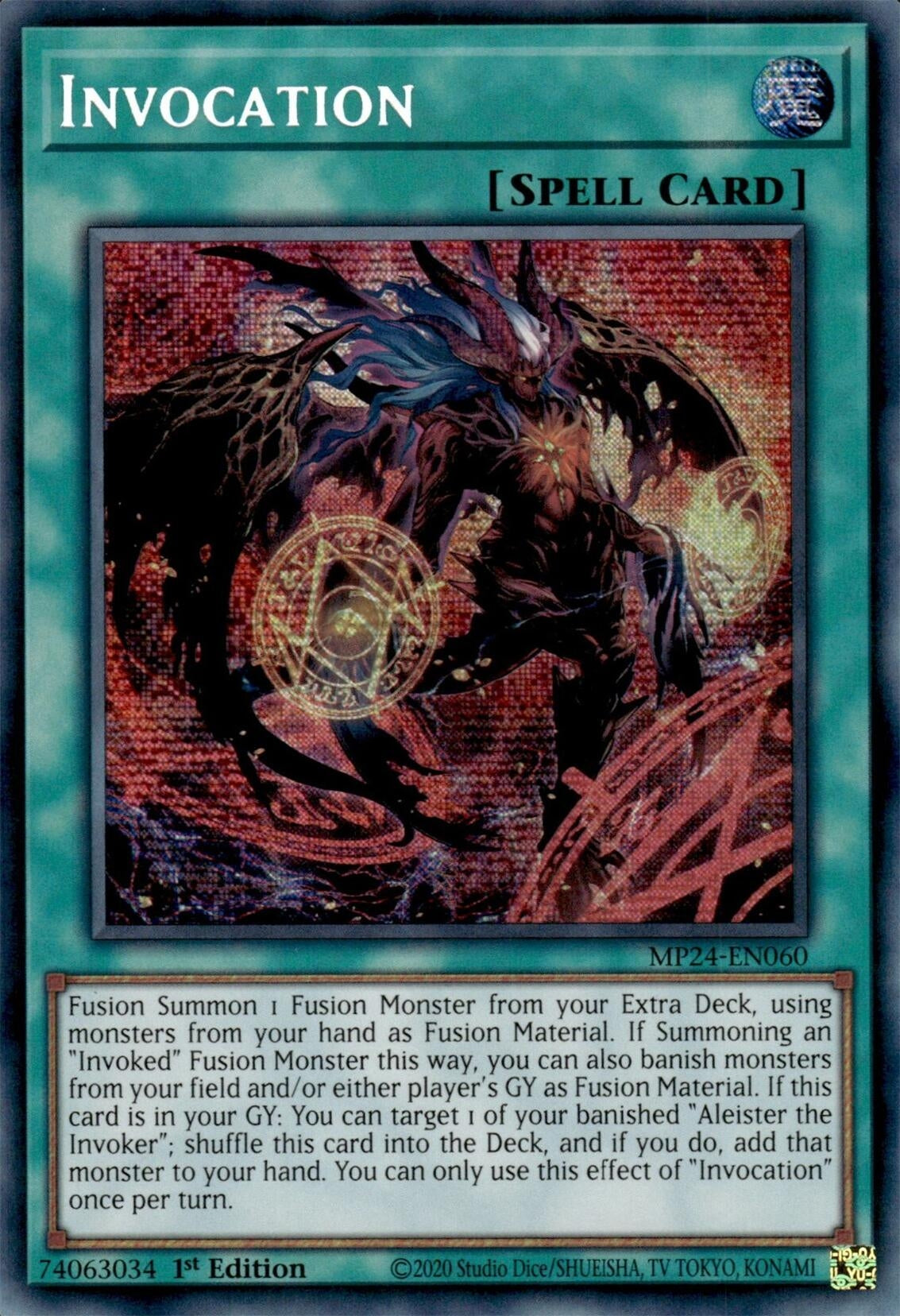 Image for Invocation (Alternate Art) (25th Anniversary Tin: Dueling Mirrors) (MP24-EN060) - YuGiOh