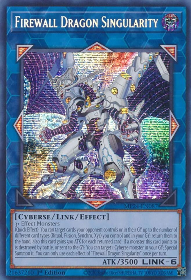 Image for Firewall Dragon Singularity (25th Anniversary Tin: Dueling Mirrors) (MP24-EN087) - YuGiOh