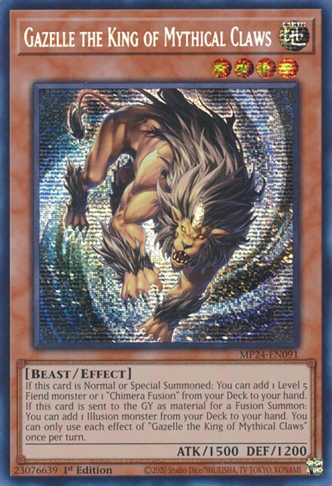 Image for Gazelle the King of Mythical Claws (25th Anniversary Tin: Dueling Mirrors) (MP24-EN091) - YuGiOh