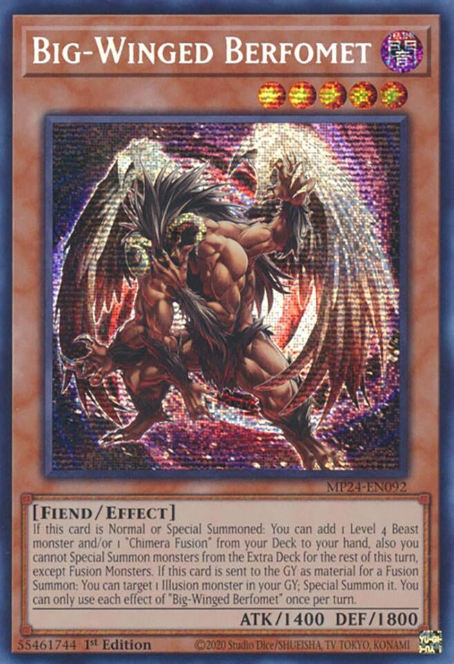 Image for Big-Winged Berfomet (25th Anniversary Tin: Dueling Mirrors) (MP24-EN092) - YuGiOh